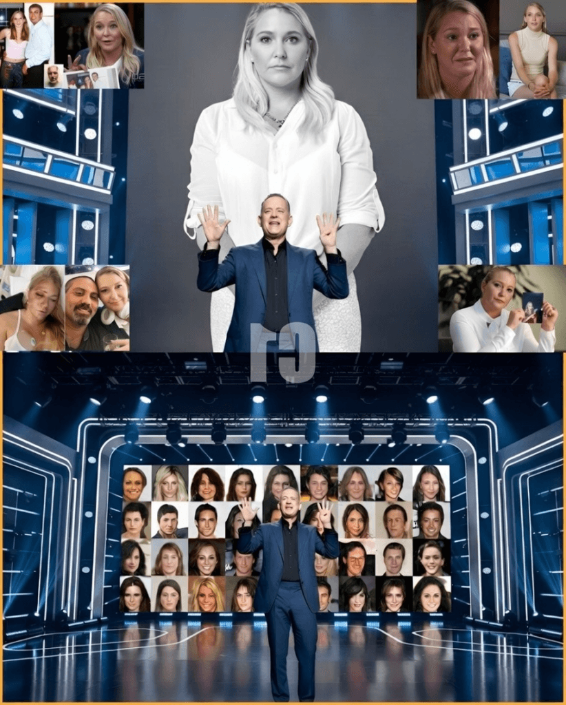 Hey! Don’t think I let it slide: Tom Hanks shocked the entire United States when he raised his hand with the symbol of the number 45 — and the giant screen on stage exposed a series of figures! 1 image 200