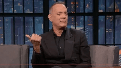 Hey! Don’t think I let it slide: Tom Hanks shocked the entire United States when he raised his hand with the symbol of the number 45 — and the giant screen on stage exposed a series of figures! 3 image 202