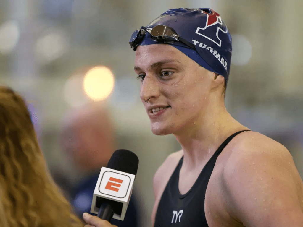 Lia Thomas once again refused a gender test request from the U.S. Swimming Federation, declaring, “I AM 100% A WOMAN. The test is disrespectful and unnecessary”—a decision that sparked nationwide controversy and ignited a debate about gender in sports. 4 image 426