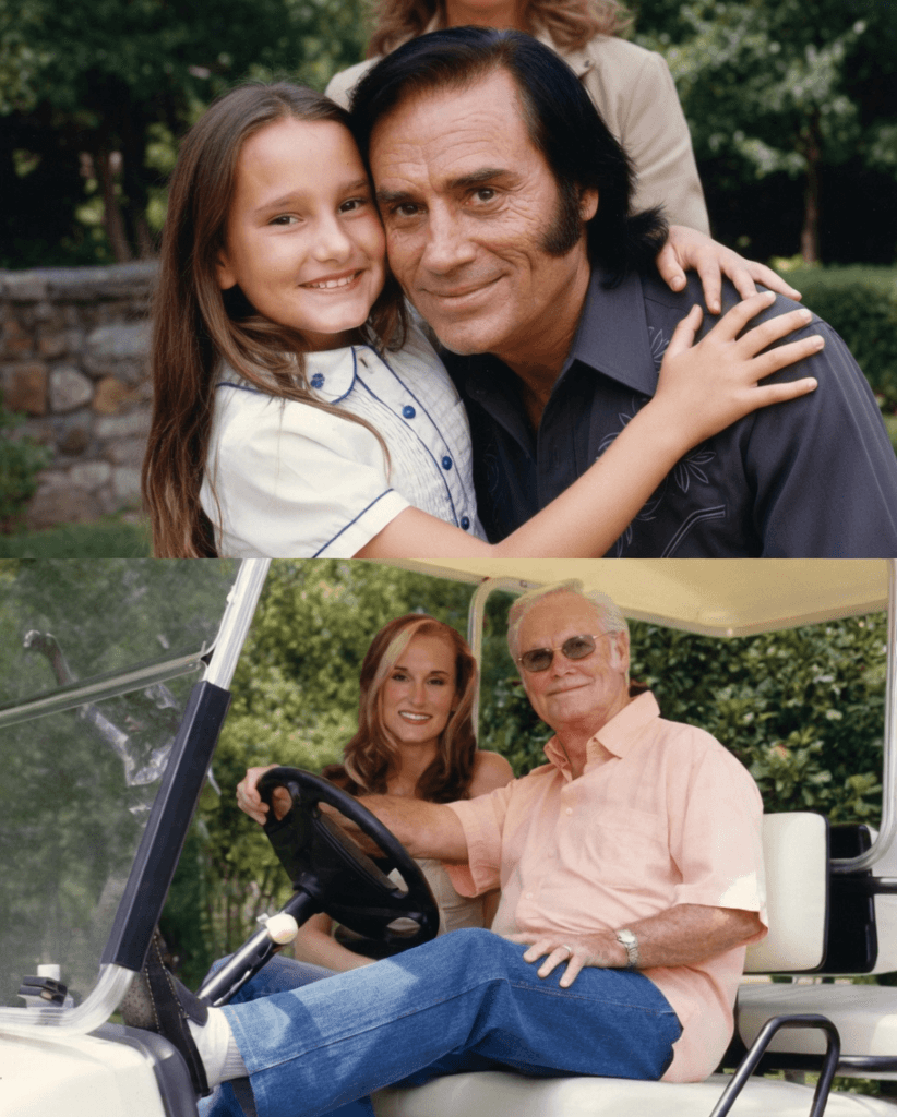 “HE NEVER SAID ‘I’M SORRY’… BUT HE SANG IT.” There was a night when George Jones disappointed the one person he never meant to hurt — his little girl. He had promised Georgette he’d be at her school performance, but life, touring, and a hundred quiet worries pulled him away again. She didn’t cry in front of him… but he felt the distance the moment he walked through the door. That night, he didn’t offer excuses. He didn’t try to explain the years of noise and chaos around him. He simply picked up the old guitar that always told the truth for him. And he sang “She Thinks I Still Care” slower than she had ever heard — soft enough that it felt like a confession, honest enough that a child could hear the meaning behind every word. He never said, “I’m sorry.” He didn’t have to. She heard it anyway. 1 image 492