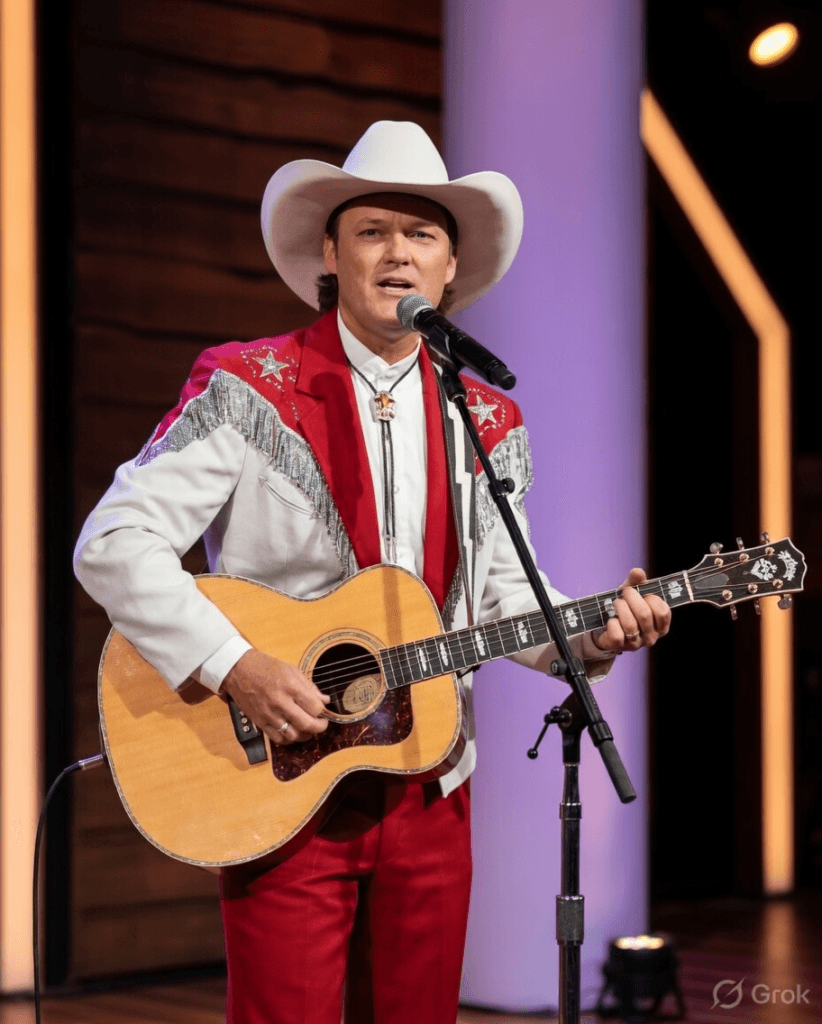 RICKY VAN SHELTON STOOD ON THAT CMA STAGE IN 1989 AND SANG LIKE A MAN CONFESSING HIS DEEPEST REGRET TO 30 MILLION VIEWERS. It wasn’t loud. It wasn’t dramatic. That’s exactly why it hit so hard. When Ricky Van Shelton performed “Statue Of A Fool” at the 23rd CMA Awards, he didn’t try to impress anyone. He just stood there — steady, calm, almost still — and let every word carry the weight of something deeply lived. No big gestures. No theatrics. Just a man standing inside his own regret, refusing to look away from it. Each line landed like a quiet confession spoken to an empty room. The audience saw a rising country star. But what Shelton revealed was something far more rare — raw, unguarded honesty that turned silence into the loudest thing in that room. Some performances fade with time. This one became a statue shaped by memory itself… 1 image 685