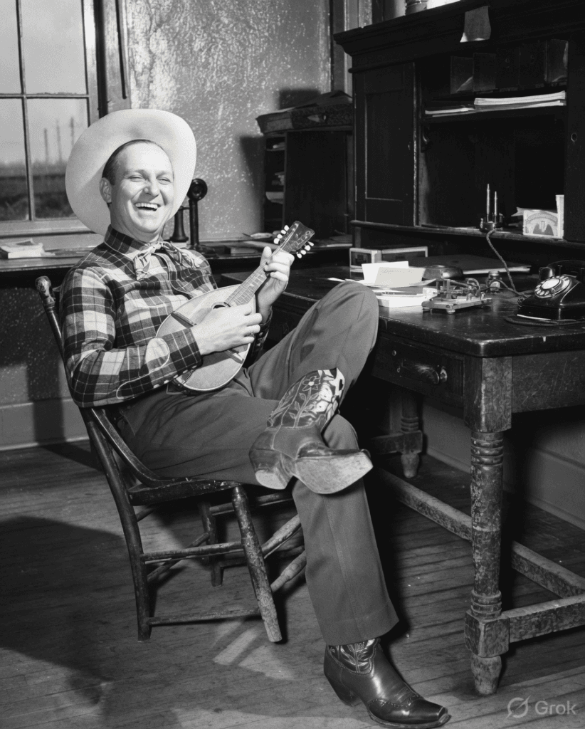 “FROM $75 A WEEK TO 50 YEARS OF WESTERN LEGEND.” They paid Gene Autry ...