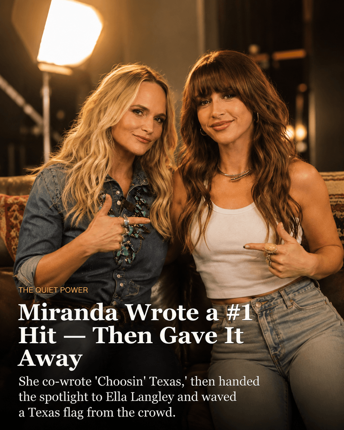 Miranda Lambert supporting new country artists