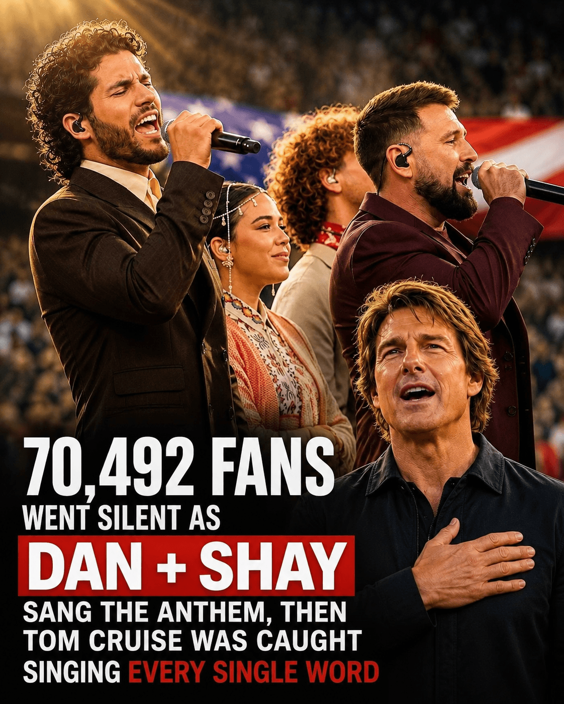 Dan + Shay Opened The 2026 FIFA World Cup With A Performance That Reached Far Beyond Country Music 1 Dan + Shay performing before the 2026 FIFA World Cup opening match